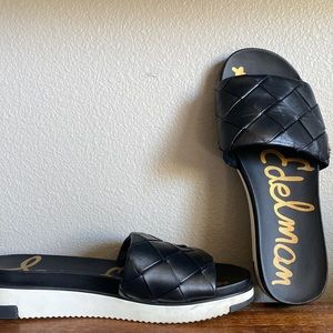 Sam Edelman Black Slide Sandals
